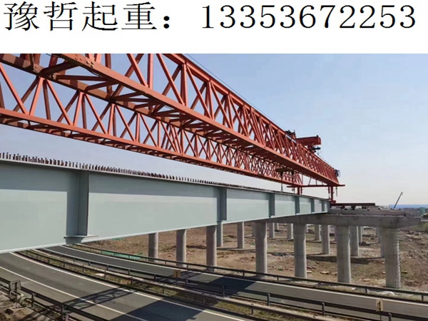 天津60米260吨架桥机跨高速路